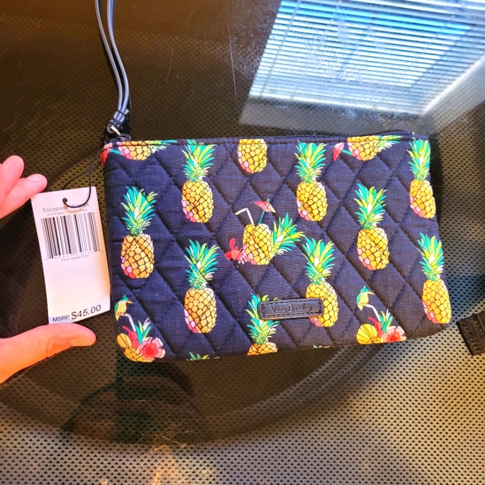 Vera Bradley Pineapple Print Wristlet